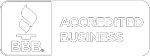 A black and white picture of the Better Business Bureau (BBB) logo with the words "Accredited Business" next to it. - Taylor Made Truck Driving School